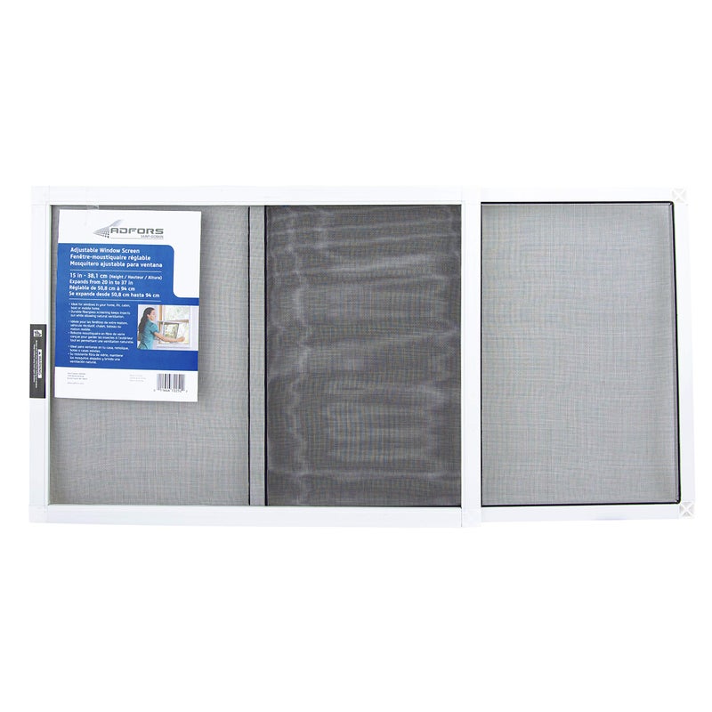 ADFORS Saint-Gobain ADFORS Adjustable Window & Door Screen, 15 inches x 37 inches - Charcoal - Image 2